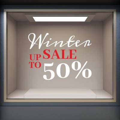 Houseart - ΣΗΜΑΝΤΙΚΟ: Σε περίπτωση διαφοράς τιμής από το κατάστημα ισχύει παντα και μόνο η τιμή του καταστήματος Up to 50% red-white, Εκπτωτικά, Αυτοκόλλητα βιτρίνας, 1